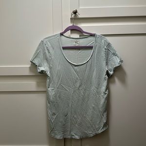 RVCA sea foam green scoop neck t shirt